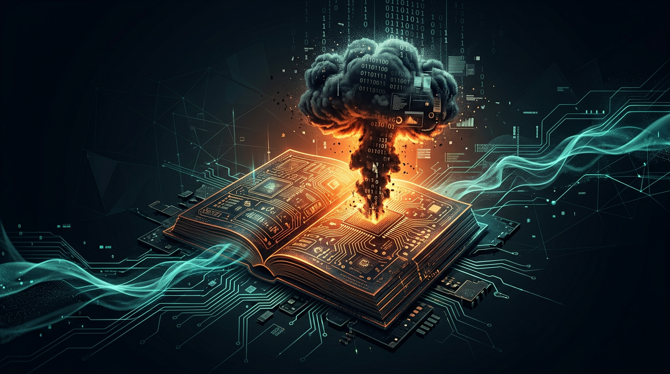 worldWarAI - book with circuit pages